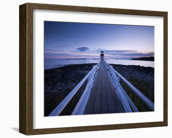 Maine, Port Clyde, Marshall Point Lighthouse, USA-Alan Copson-Framed Photographic Print