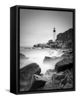 Maine, Portland, Portland Head Lighthouse, USA-Alan Copson-Framed Stretched Canvas