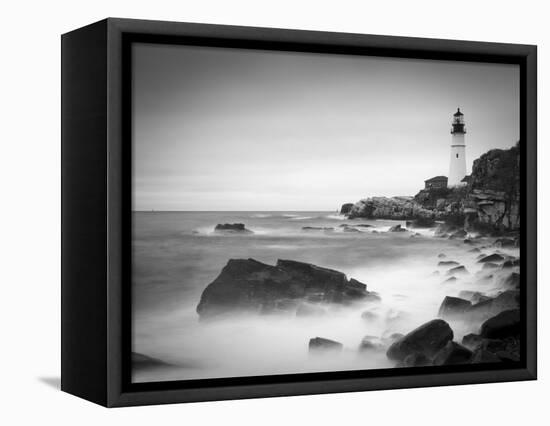 Maine, Portland, Portland Head Lighthouse, USA-Alan Copson-Framed Stretched Canvas