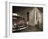 Maine, Potter, Old Gas Station, USA-Alan Copson-Framed Premium Photographic Print