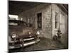 Maine, Potter, Old Gas Station, USA-Alan Copson-Mounted Photographic Print