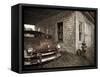 Maine, Potter, Old Gas Station, USA-Alan Copson-Framed Stretched Canvas