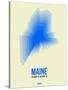 Maine Radiant Map 1-NaxArt-Stretched Canvas