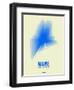 Maine Radiant Map 1-NaxArt-Framed Premium Giclee Print