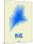 Maine Radiant Map 1-NaxArt-Mounted Art Print