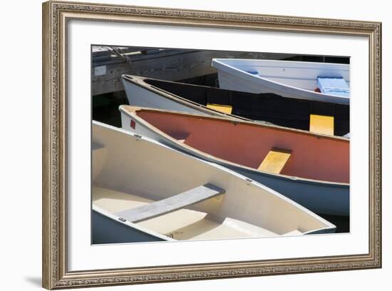 Maine, Rockland. Colorful Boats in Rockland Marina-Cindy Miller Hopkins-Framed Photographic Print