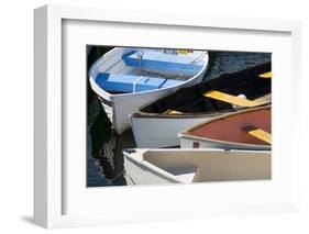 Maine, Rockland. Colorful Row Boats in Rockland Marina-Cindy Miller Hopkins-Framed Photographic Print