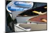 Maine, Rockland. Colorful Row Boats in Rockland Marina-Cindy Miller Hopkins-Mounted Photographic Print