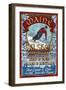 Maine Ski Shop-Lantern Press-Framed Art Print