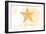 Maine - Starfish - Yellow - Coastal Icon-Lantern Press-Framed Art Print