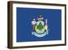 Maine State Flag-Lantern Press-Framed Art Print