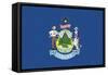 Maine State Flag-Lantern Press-Framed Stretched Canvas