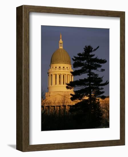 Maine State House, Augusta, Maine-Robert F. Bukaty-Framed Photographic Print