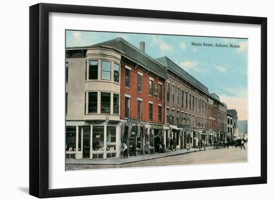 Maine Street, Auburn-null-Framed Art Print