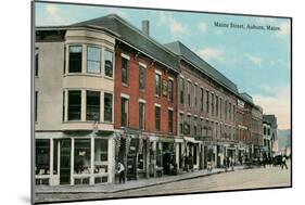 Maine Street, Auburn-null-Mounted Art Print