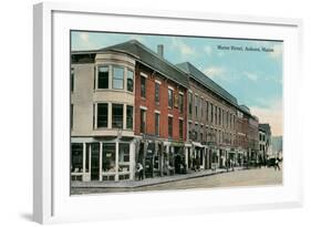 Maine Street, Auburn-null-Framed Art Print