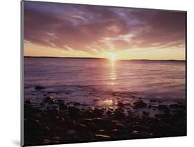 Maine, Sunrise over the Rocky Shoreline of the Atlantic Ocean-Christopher Talbot Frank-Mounted Photographic Print
