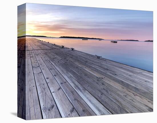 Maine Sunrise-Derek Jecxz-Stretched Canvas