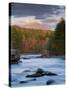 Maine, West Branch of the Penobscot River and Mount Katahdin in Baxter State Park, USA-Alan Copson-Stretched Canvas