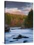 Maine, West Branch of the Penobscot River and Mount Katahdin in Baxter State Park, USA-Alan Copson-Stretched Canvas