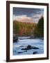Maine, West Branch of the Penobscot River and Mount Katahdin in Baxter State Park, USA-Alan Copson-Framed Premium Photographic Print