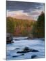 Maine, West Branch of the Penobscot River and Mount Katahdin in Baxter State Park, USA-Alan Copson-Mounted Premium Photographic Print