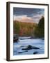 Maine, West Branch of the Penobscot River and Mount Katahdin in Baxter State Park, USA-Alan Copson-Framed Photographic Print