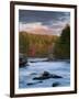 Maine, West Branch of the Penobscot River and Mount Katahdin in Baxter State Park, USA-Alan Copson-Framed Photographic Print