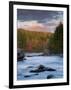 Maine, West Branch of the Penobscot River and Mount Katahdin in Baxter State Park, USA-Alan Copson-Framed Photographic Print