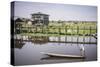 Maing Thauk Bridge, over 1000 Years Old, at Inle Lake, Shan State, Myanmar (Burma), Asia-Matthew Williams-Ellis-Stretched Canvas