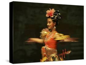 Mainland China Dance Group Perform an Arrangement Depicting Buddhist Imagery Found in the Grottoes -null-Stretched Canvas