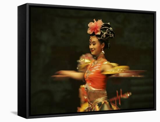 Mainland China Dance Group Perform an Arrangement Depicting Buddhist Imagery Found in the Grottoes -null-Framed Stretched Canvas