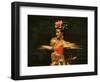 Mainland China Dance Group Perform an Arrangement Depicting Buddhist Imagery Found in the Grottoes -null-Framed Photographic Print