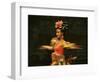 Mainland China Dance Group Perform an Arrangement Depicting Buddhist Imagery Found in the Grottoes -null-Framed Photographic Print