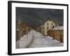 Mainstreet, Roros, 1904-Harald Oscar Sohlberg-Framed Giclee Print