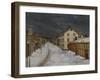 Mainstreet, Roros, 1904-Harald Oscar Sohlberg-Framed Giclee Print