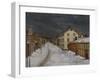 Mainstreet, Roros, 1904-Harald Oscar Sohlberg-Framed Giclee Print