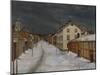 Mainstreet, Roros, 1904-Harald Oscar Sohlberg-Mounted Giclee Print