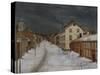 Mainstreet, Roros, 1904-Harald Oscar Sohlberg-Stretched Canvas