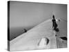 Maintenance Crewmen on Top of Graf Zeppelin repair damage caused Atlantic Ocean Storm during flight-Alfred Eisenstaedt-Stretched Canvas