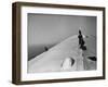 Maintenance Crewmen on Top of Graf Zeppelin repair damage caused Atlantic Ocean Storm during flight-Alfred Eisenstaedt-Framed Premium Photographic Print