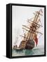 Maintenance of Hull of Ship-null-Framed Stretched Canvas