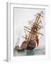 Maintenance of Hull of Ship-null-Framed Giclee Print