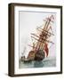 Maintenance of Hull of Ship-null-Framed Giclee Print