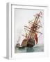 Maintenance of Hull of Ship-null-Framed Giclee Print