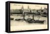 Mainz Rhein, Dampfer Matthias Stinnes, Ortschaft-null-Framed Stretched Canvas