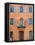 Mairie Office with Typical Ochre Coloured Walls, Roussillon, Parc Naturel Regional Du Luberon, Vauc-Peter Richardson-Framed Stretched Canvas