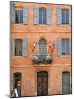Mairie Office with Typical Ochre Coloured Walls, Roussillon, Parc Naturel Regional Du Luberon, Vauc-Peter Richardson-Mounted Photographic Print
