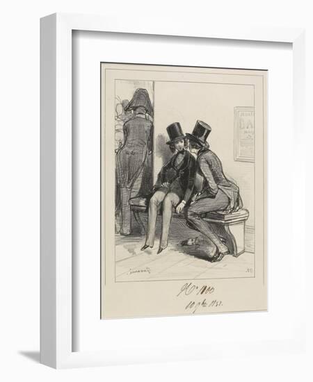 Mais Puisque Je Vous Dis Que J'Ai Un Mari. . ., 1838-Paul Gavarni-Framed Giclee Print