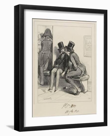 Mais Puisque Je Vous Dis Que J'Ai Un Mari. . ., 1838-Paul Gavarni-Framed Giclee Print